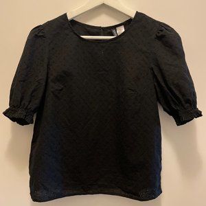 H&M Eyelet Embroidered Top